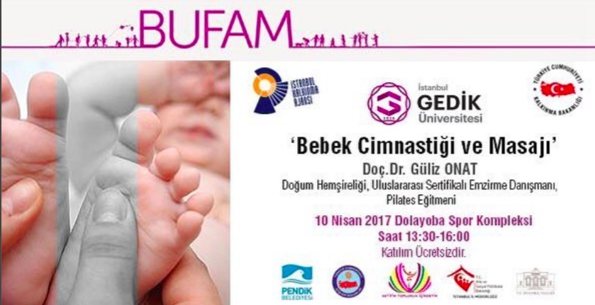 Gedik Üniversitesi- Bebek masajı ve cimnastiği semineri